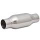Polished Bottle Style Universal Exhaust Resonator 2.5Inches Inlet / Outlet