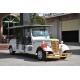 High End Retro Electric Sightseeing Bus 11 Passenger Golf Carts With Bumper