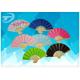 10cm Small Size Paper Folding Fans With Natural Bamboo Frame
