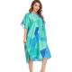 Jacquard Hooded Poncho Beach Towel Quick Dry For Adults