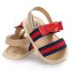 New fashion Summer Rubber sole Striped Korean style Toddler infant sandals