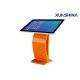Customized Orange Stand 49 Interactive Touch Screen Kiosk 1080P For Stadiums