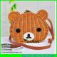 LUDA cute bear wicker straw handbags for yong girls