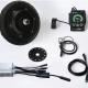 250W 350W Solid Tire Brushless Shaft End Electric Scooter Hub Motor Kit 8 Inch