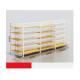 Optional Layer Design Miniso Pegboard Display Rack for Boutique Store and Market