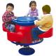 good quality outside play equipment plastic merry go around for children