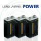 9V 500mAh Rechargeable Battery Cell Type C Charging For Multimeters / Wireless Microphone