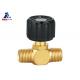 Male X Male NPT Forged Brass Gas Valve Needle 1.0MPa Copper Water