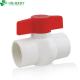 DIN Standard 1/2 White PVC Plastic Ball Valve for Sewage Treatment Pipe System 1/2