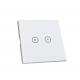 Euro Touch Screen Wifi Light Switch , Anti - Jamming Wifi Controlled Switch
