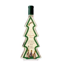 BPA Free Empty Glass Drink Bottles 500ml Christmas Tree Glass Bottle