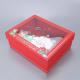 Custom Christmas Eve apple box cover red hand gift box Christmas gift window box