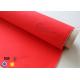 2523 Red Acrylic Coated Fiberglass Fabric Industrial Fire Blanket / Curtain