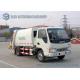 JAC Chassis 1 Ton Small Garbage Trucks Automatic Simple 120hp