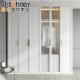School Melamine Wooden Walk-In White Sliding Door Wardrobe With Open Design