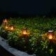 Contemporary design Solar Powered Night Lights with Flickering Flame