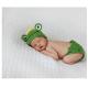 newborn baby frog hat cap cotton handmade Photography Prop Animal Hat Cap Crochet Knitted