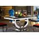 Steel And Marble Apartment Dining Tables Light Luxury Length 1.6M