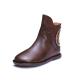 S090 Autumn and winter hot style Martin boots retro handmade leather women's shoes fashion casual flat-bottomed women's