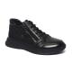 Black Lace Up Anti Slippery Mens Leather Casual Boots