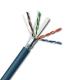 SFTP CAT6 CAT5E Network Cable 4 Pairs 23 AWG Solid Bare Copper PVC Jacket in 550 MHzr