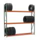 Steel Tire Storage Shelf Rack Vertical Corrosion Protection Customized