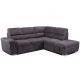 L Shape Luxury Fabric Corner Sofa Set Anti Abrasion Multipurpose