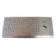 82 key wall mounting flat design metal kiosk keyboard with FN key and touchpad