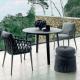 Outdoor Table Balcony Rest Chair With Customized Color And Fabric Rattan Chair