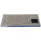 Stainless Steel Movable Industrial Keyboard With Touchpad For Coal Mine