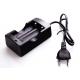 Constant Current Two Bay Charger , 3.7 V Digital Li Ion 18650 Battery Charger