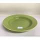 Color Dish Plate Kitchen Ceramic Bowls Dinner Set Green Round OEM ODM Available