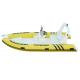 Yellow Color Inflatable RIB Boats For Rescue And Fishing 4.8 Meter Length