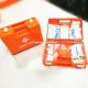 Orange ABS Plastic First Aid Kit Box Wall Mounted With Accessories