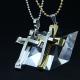 Fashion Top Trendy Stainless Steel Cross Necklace Pendant LPC380