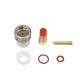 Gas Lens Wedge Collect Pyrex Glass Cup Kit 2.4mm Clear for WP17 18 26 Welding Torch