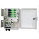 Fiber Optic Cabinet 16 Core Outdoor FTTH FTTB FTTX Network PC / ABS Material