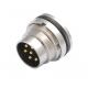 IP67 IP68 Watertight Cable Black Waterproof 8 Pin Round Connector