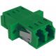 Plastic LC Duplex Adapter RJ45 Type Single Mode To Multimode Adapter With Panel Clip