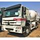 6x4 Concrete Transport Truck HW76 With A / C Cabin 10m3 Drum Volume