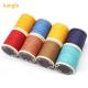 Cone material Plastic 80m Polyester bonded Round Waxed thread for Leather Sewing