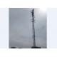 Hot Dip Galvanized High Tension Guyed Lattice Towers For Telecommunication