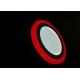 12+4W Living Room Round Ø14.5cm Double Color Surface LED Panel 9 Watt White with Red Rim