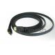 CL3 Rated 4k Industrial HDMI Cable / Flat HDMI Cable For Installation Under Carpet