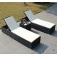 Leisure Aluminium PE Rattan beach chair For Hotel All weather Outdoor Garden Patio Lounge chaise chair