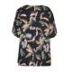 New Printed Viscose Ladies Fashion Tops With A Back Pleat Design Anti Static