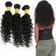 Double Weft Raw Brazilian Virgin Remy Hair Deep Wave 3 Bundles No Tangle