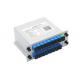 1 In 16 Out Plc Optical Splitter , Splitter Optical Fiber With SC Connector
