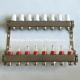 5 Loop/Port Underfloor Heating Manifolds With Adjustable Flow Meter