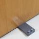 OEM Nonslip PVC Plastic Door Wedge 88x40x19mm Dark Grey Color